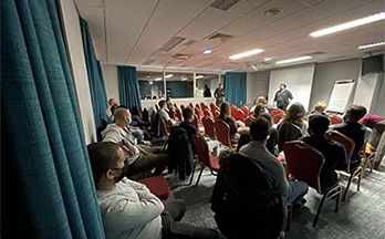 Soirée d'agence, présentation d'informations sur Sully